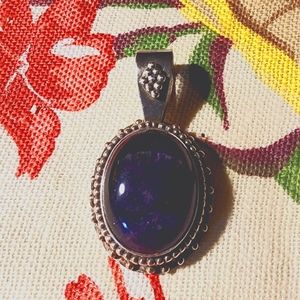 Amethyst Sterling Silver Pendant